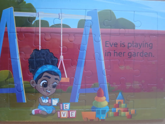 Eve in the Garden Colourful 24-Piece Puzzle for Kids – Fun and Educational!