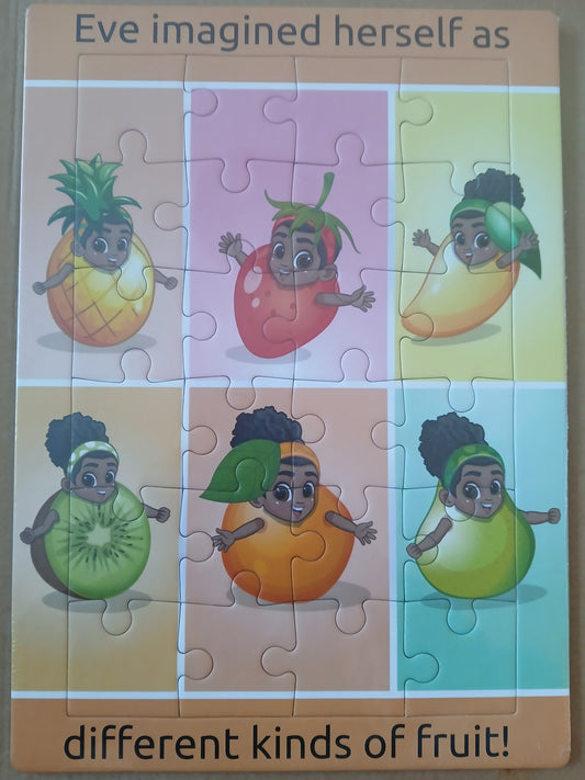 Eve Multi Fruit Colourful 24-Piece Puzzle for Kids – Fun and Educational!